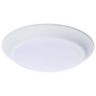 NUVO 62-1801R1 (7" LED DISK LIGHT WHITE FINISH) 7 Inch LED Disk Light - 27K/3K/35K/4K/5K CCT Selectable - White Finish