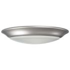NUVO 62/1812 10 LED DISK LIGHT BN FINISH 10 inch; LED Disk Light; 5-CCT Selectable 27K/3K/35K/4K/5K; Brushed Nickel Finish