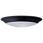 NUVO 62/1804 7 LED DISK LIGHT BLACK FINISH 7 inch; LED Disk Light; 5-CCT Selectable 27K/3K/35K/4K/5K; Black Finish