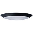 NUVO 62/1814 10 LED DISK LIGHT BLACK FIN 10 inch; LED Disk Light; 5-CCT Selectable 27K/3K/35K/4K/5K; Black Finish
