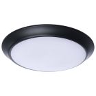NUVO 62-1814R1 (10" LED DISK LIGHT BLACK FIN) 10 Inch LED Disk Light - 27K/3K/35K/4K/5K CCT Selectable - Black Finish