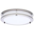 NUVO 62-1875 (LED GLAMOUR BN 10" FLUSH) Glamour - LED 10 Inch Flush Mount - Brushed Nickel Finish - 27K/3K/35K/4K/5K CCT Selectable