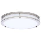 NUVO 62-1876 (LED GLAMOUR BN 13" FLUSH) Glamour - LED 13 Inch Flush Mount - Brushed Nickel Finish - 27K/3K/35K/4K/5K CCT Selectable
