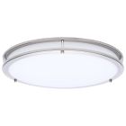 NUVO 62-1877 (LED GLAMOUR BN 17" FLUSH) Glamour - LED 17 Inch Flush Mount - Brushed Nickel Finish - 27K/3K/35K/4K/5K CCT Selectable