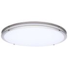 NUVO 62-1878 (LED GLAMOUR BN 24" FLUSH) Glamour - LED 24 Inch Flush Mount - Brushed Nickel Finish - 27K/3K/35K/4K/5K CCT Selectable