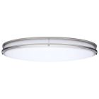 NUVO 62-1881 (LED GLAMOUR BN 32" OVAL) Glamour - LED 32 Inch Oval Flush Mount - Brushed Nickel Finish - 27K/3K/35K/4K/5K CCT Selectable