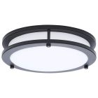 NUVO 62-1975 (LED GLAMOUR BL 10" FLUSH) Glamour - LED 10 Inch Flush Mount - Black Finish - 27K/3K/35K/4K/5K CCT Selectable