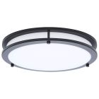NUVO 62-1976 (LED GLAMOUR BL 13" FLUSH) Glamour - LED 13 Inch Flush Mount - Black Finish - 27K/3K/35K/4K/5K CCT Selectable