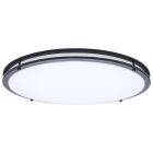 NUVO 62-1978 (LED GLAMOUR BL 24" FLUSH) Glamour - LED 24 Inch Flush Mount - Black Finish - 27K/3K/35K/4K/5K CCT Selectable
