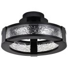 NUVO 62-2001 (DARROW 13" LED SEMI FLUSH) Darrow - 13 Inch LED Semi Flush - Matte Black - Acrylic Panels