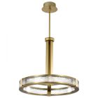 NUVO 62-2013 (DARROW 24" LED PENDANT) Darrow - 24 Inch LED Pendant - Vintage Brass - Textured Acrylic Panels