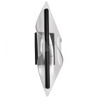 NUVO 62-2022 (GENEVA 24" LED LG WALL SCONCE) Geneva - 24 Inch LED Large Wall Sconce - Matte Black - Silk Screened Acrylic Lens