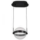 NUVO 62-2031 (ARVADA 8" LED PENDANT) Arvada - 8 Inch LED Pendant - Matte Black - Silk Screened Acrylic Lens