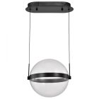 NUVO 62-2032 (ARVADA 12" LED PENDANT) Arvada - 12 Inch LED Pendant - Matte Black - Silk Screened Acrylic Lens
