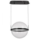 NUVO 62-2033 (ARVADA 16" LED PENDANT) Arvada - 16 Inch LED Pendant - Matte Black - Silk Screened Acrylic Lens