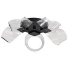 NUVO 62-2035 (BARNETT 21" LED FLUSH MOUNT) Barnett - 21 Inch LED Flush Mount - Matte Black - Silk Screened Acrylic Lens