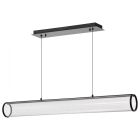 NUVO 62-2041 (VALE 43" LED ISLAND PENDANT) Vale - 43 Inch LED Island Pendant - Matte Black - Silk Screened Acrylic Lens