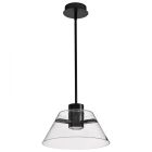 NUVO 62-2061 (EDMOND 14" LED PENDANT) Edmond - 14 Inch LED Pendant - Matte Black with Clear Glass
