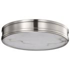 NUVO 62-2111 (KENDALL 14" LED FLUSH MOUNT) Kendall - 14 Inch LED Flush Mount - Brushed Nickel with Alabaster Glass