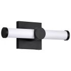 NUVO 62-2201 (BOWMAN 12" LED VANITY) Bowman - 12 Inch LED Vanity - Matte Black - Acrylic Lens