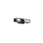 NUVO 62-2242 (JENKINS 16" LED 2 LIGHT VANITY) Jenkins - 16 Inch 2 Light LED Vanity - Matte Black with Frosted Glass