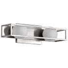 NUVO 62-2252 (JENKINS 16" LED 2 LIGHT VANITY) Jenkins - 16 Inch 2 Light LED Vanity - Brushed Nickel with Frosted Glass