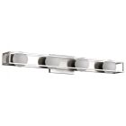 NUVO 62-2254 (JENKINS 32" LED 4 LIGHT VANITY) Jenkins - 32 Inch 4 Light LED Vanity - Brushed Nickel with Frosted Glass