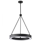 NUVO 62-2261 (LONGFORD 20" LED PENDANT) Longford - 20 Inch LED Pendant - Textured Black - Acrylic Lens