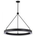 NUVO 62-2262 (LONGFORD 30" LED PENDANT) Longford - 30 Inch LED Pendant - Textured Black - Acrylic Lens