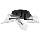 NUVO 62-2284 (SEDONA 22" LED FLUSH MOUNT) Sedona - 22 Inch LED Flush Mount - Matte Black - Silk Screened Acrylic Lens