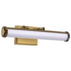 NUVO 62-2367 (CORA 18" LED VANITY 3 CCT) Cora - 18 Inch LED Vanity - 3 CCT Selectable - Vintage Brass Finish - Acrylic Lens