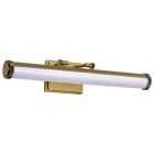 NUVO 62-2372 (CORA 24" LED VANITY 3 CCT) Cora - 24 Inch LED Vanity - 3 CCT Selectable - Vintage Brass Finish - Acrylic Lens