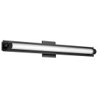 NUVO 62-2390 (LARISSA 32" LED VANITY 3000K) Larissa - 32 Inch LED Vanity - 3000K CCT - Black Finish - Opaque Glass