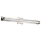 NUVO 62-2391 (LARISSA 32" LED VANITY 3000K) Larissa - 32 Inch LED Vanity - 3000K CCT - Brushed Nickel Finish - Opaque Glass