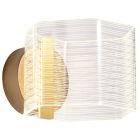 NUVO 62-2407 (KENZO LED 1 LIGHT WALL SCONCE) Kenzo - LED 1 Light Wall Sconce - Vintage Brass Finish - Light Guide Panel
