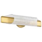 NUVO 62-2415 (IDRIS LED 3 LIGHT WALL SCONCE) Idris - LED 3 Light Wall Sconce - Vintage Brass Finish - Light Guide Panels