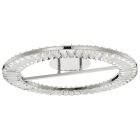 NUVO 62-2444 (NOVA 23" LED ROUND FLUSH) Nova - LED 23 Inch Round Flush Mount - Polished Nickel Finish - K9 Crystal