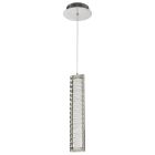 NUVO 62-2445 (NOVA 16" LED MINI PENDANT) Nova - LED 16 Inch Mini Pendant - Polished Nickel Finish - K9 Crystal