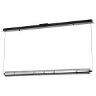 NUVO 62-2452 (EVANDER 48" LED ISLAND PENDANT) Evander - LED 48 Inch Island Pendant - Matte Black Finish - Smoked Glass