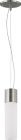 Nuvo 62/2932 Link; 1 Light; LED Tube Pendant with White Glass; Brushed Nickel Finish