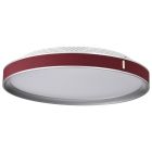 NUVO 62-3012 (BANDON 20" LED FLUSH MOUNT) Bandon - 20 Inch LED Flush Mount - Gray with Red Wrap - Acrylic Lens