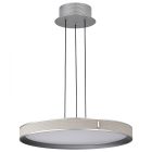NUVO 62-3021 (BANDON 20" LED PENDANT) Bandon - 20 Inch LED Pendant - Gray with Off White Wrap - Acrylic Lens
