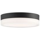NUVO 62/570 PI LED 14 FLUSH MATTE BLACK Pi; 14 Inch LED Flush Mount; Black Finish; Frosted Etched Glass; CCT Selectable; 120 Volts