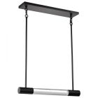 NUVO 62-6003 (LACEY 23" LED RGB/TW ISLS PEN) Lacey - 23 Inch LED Island Pendant - RGB/TW - Starfish Enabled - Matte Black with K9 Bubble Crystal