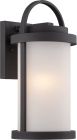 Nuvo 62/651 Willis; LED Outdoor Small Wall with Antique White Glass