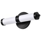 NUVO 62-676 (KAGEN LED SMALL VANITY) Kagen LED Small Vanity - Matte Black Finish - White Acrylic Lens
