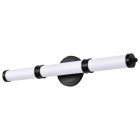 NUVO 62-678 (KAGEN LED MEDIUM VANITY) Kagen LED Medium Vanity - Matte Black Finish - White Acrylic Lens