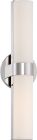 Nuvo 62/722 Bond; Double 17-1/2 in.; LED Vanity with White Acrylic Lens