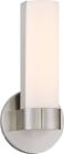 Nuvo 62/731 Bond; Single 9-1/2 in.; LED Vanity with White Acrylic Lens