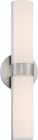 Nuvo 62/732 Bond; Double 17-1/2 in.; LED Vanity with White Acrylic Lens